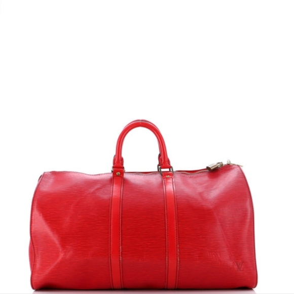 Louis Vuitton Keep All Red Epi 50 - Picture 2 of 12